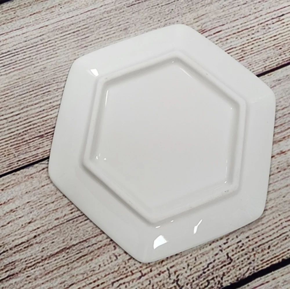 Pier 1 Black‎ & White Marble Porcelain Trinket Dish Tray